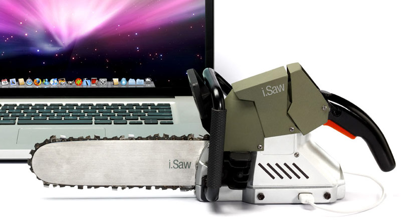 iSaw, The Worlds First USB Powered Chain Saw, Ships This Fall!
