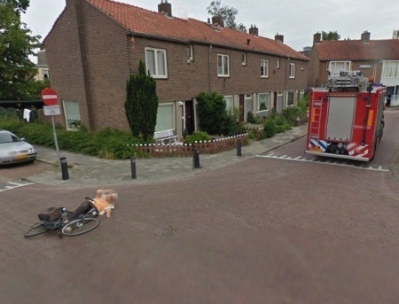 Google Maps captures old woman hit by a firetruck!